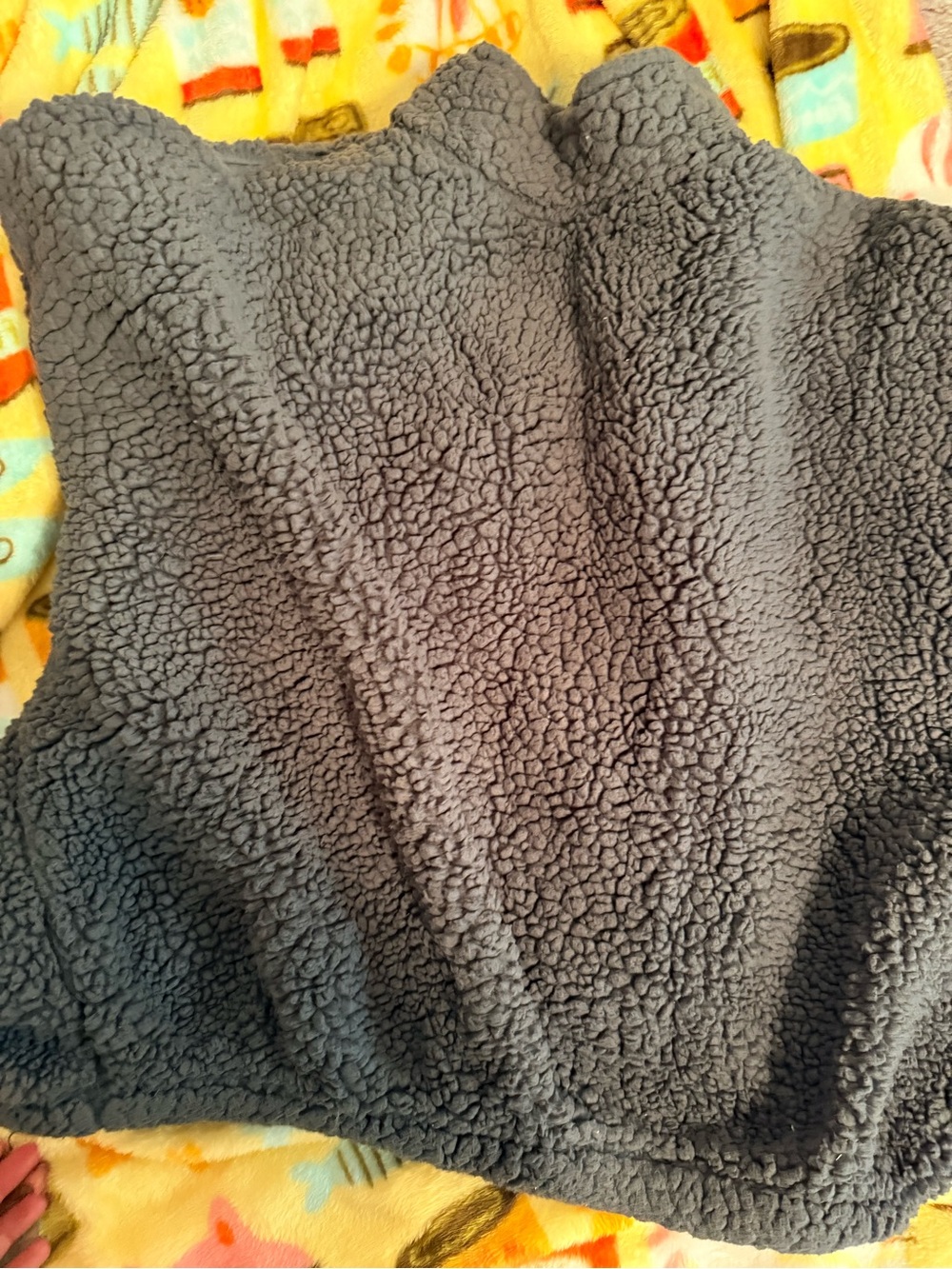 PacSun Women's Gray Teddy Sherpa Jacket - Full Zip - Picture 2 of 3